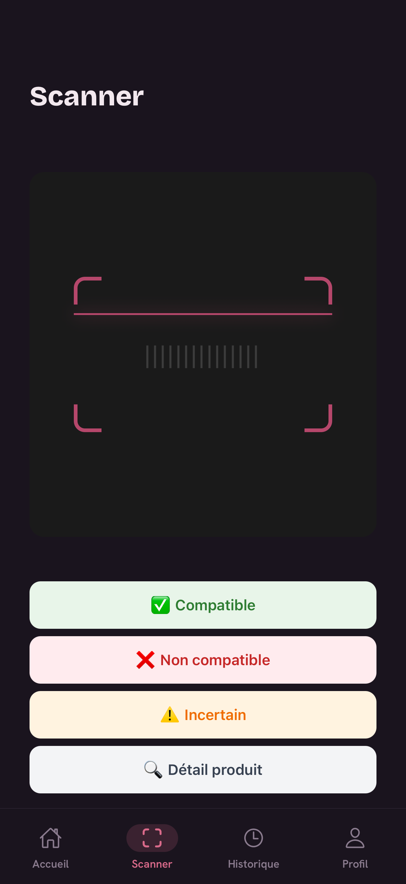 Scanner de code-barres Foodproof