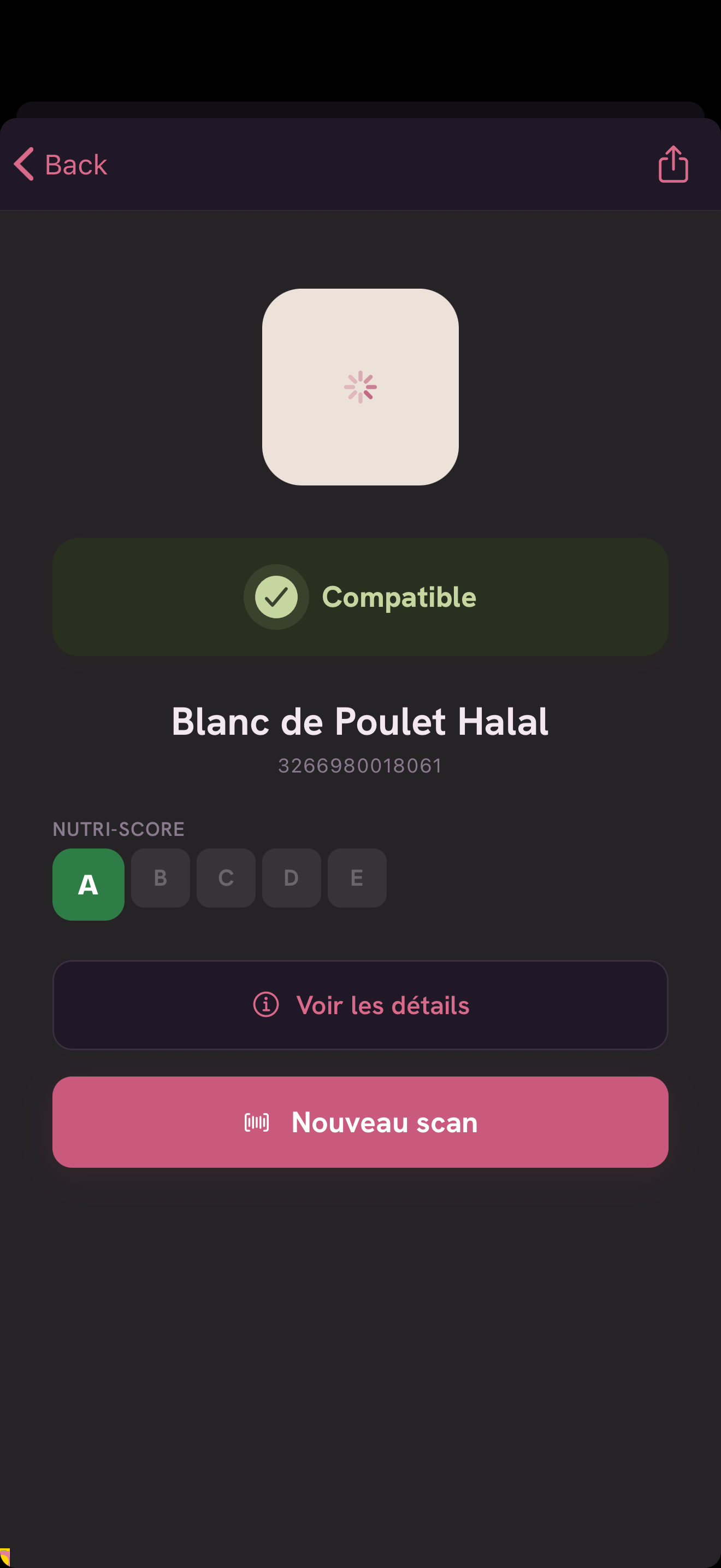 Résultat de compatibilité Foodproof