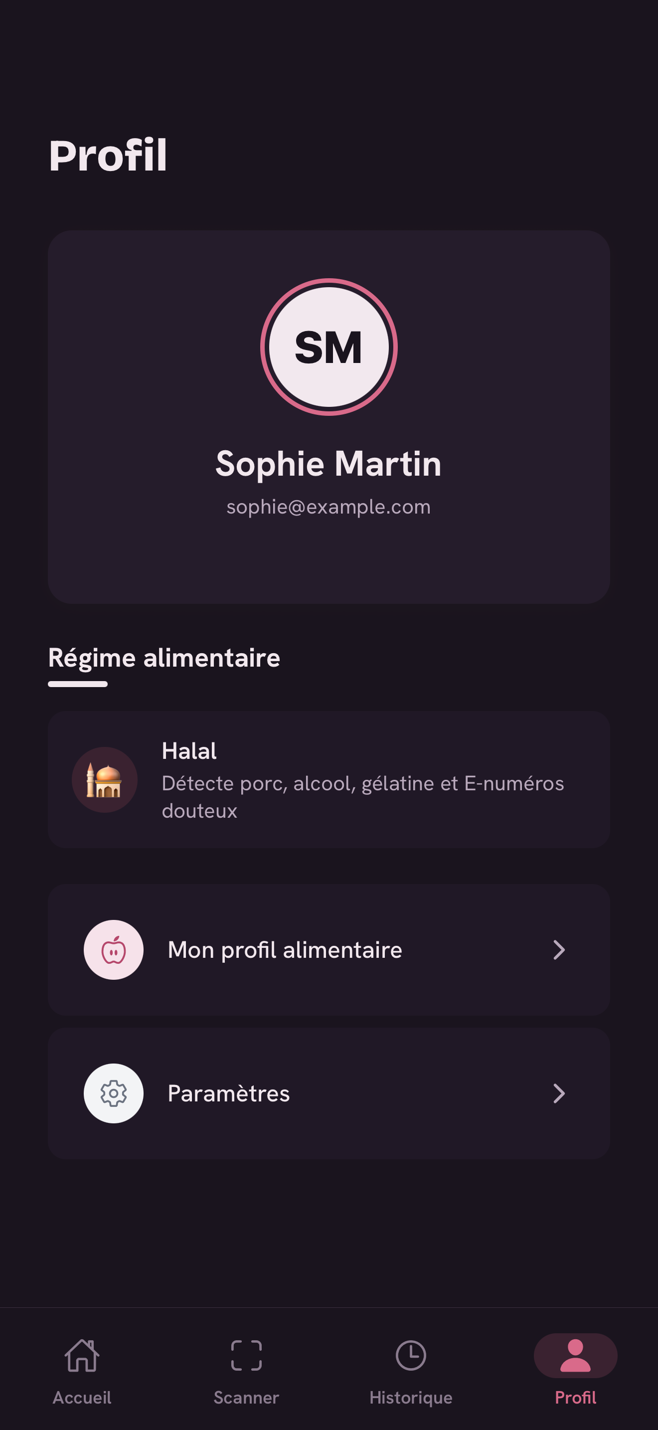 Profil dietetique Foodproof